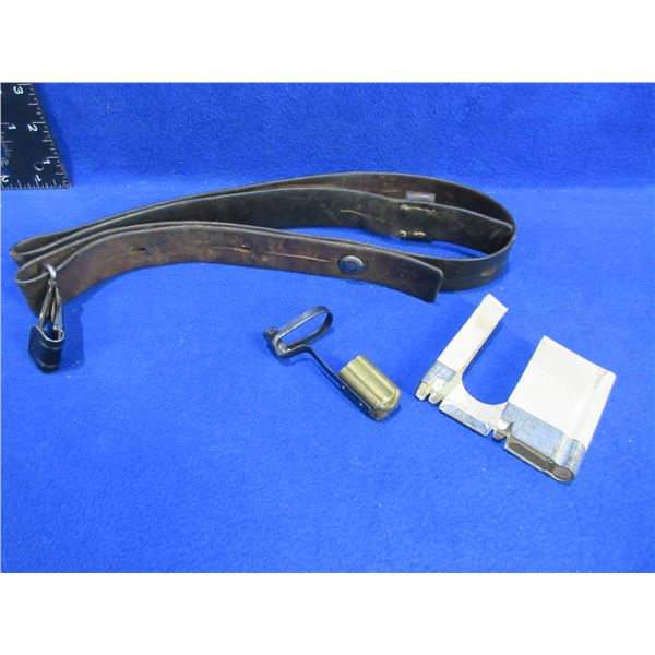 Schmidt Rubin Muzzle Cap, Sling and Stripper Clip