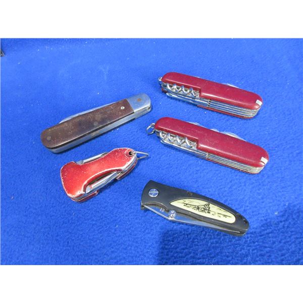 5 Folding Blade Pocket Knives