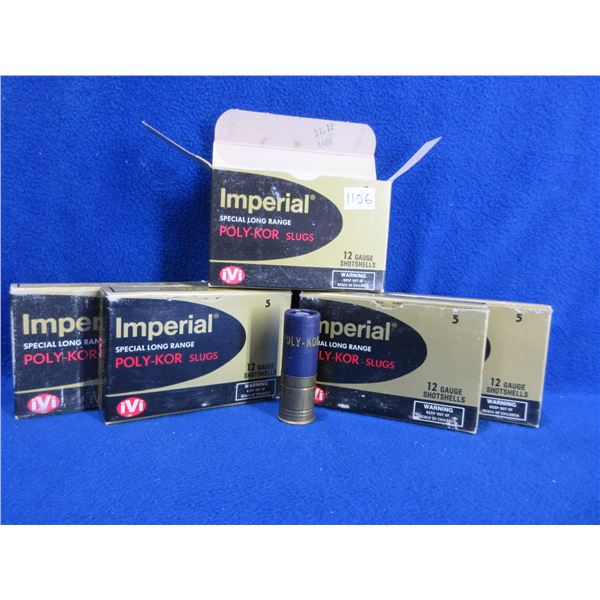 12 Ga. 2 3/4" 7/8 oz Poly-Cor Slugs Imperial Shotshells