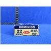 Image 2 : Collector Ammo - 22 Hornet 45gr PSP Dominion Cartridges