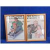 Image 1 : 2 Vintage Framed Prints - The Saturday Evening Post
