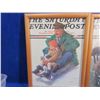 Image 2 : 2 Vintage Framed Prints - The Saturday Evening Post