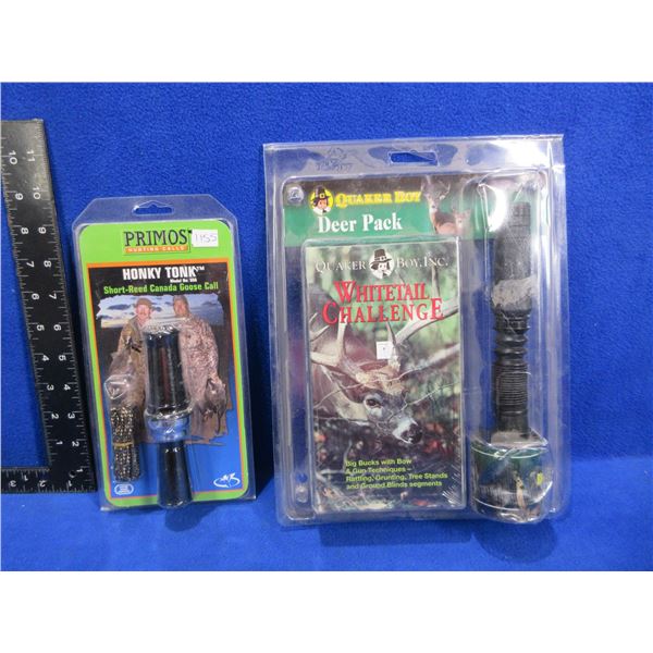 2 Game Calls - Primos Honky Tonk, Quaker Boy Whitetail