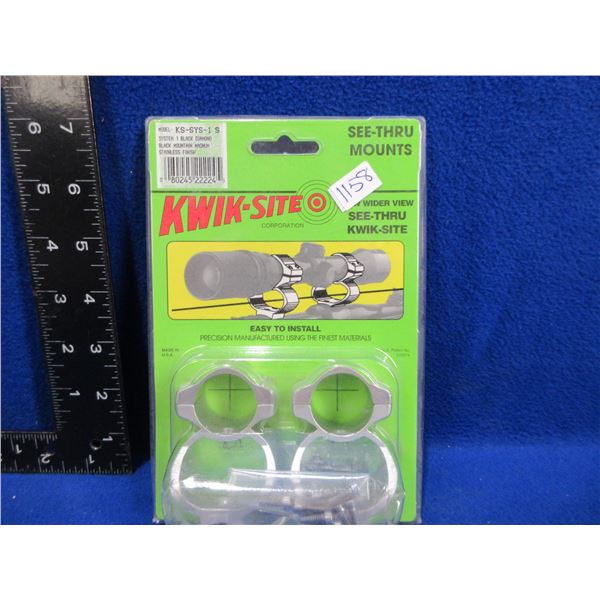 NEW - Kwik-Site See-Thru Mounts - Model KS-SYS-1 S