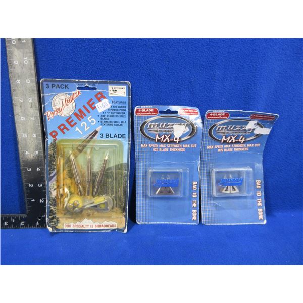 Premier 3 Blade Broadheads & Muzzy Replacement Blades