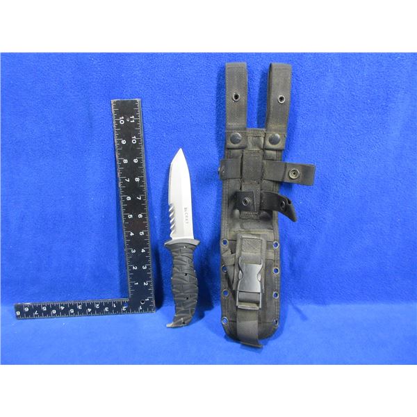 CRKT Ultima™ 4.95" Fixed Satin Finish Combo Edge Blade