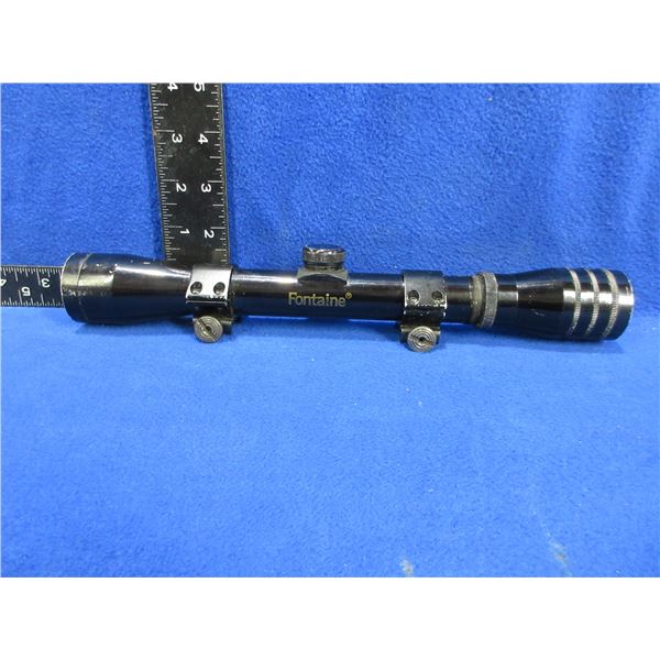 Fontaine 2-5x32 1" Scope with Rings - Appears Clear