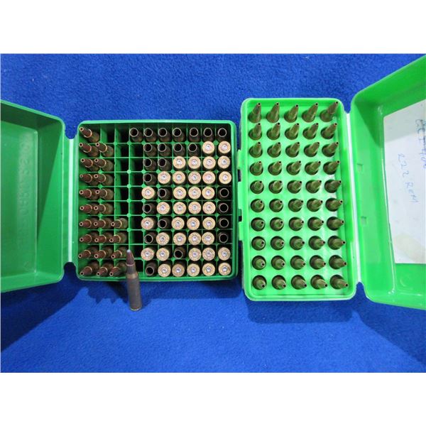 222 Rem. HP Reloads - Box of 50, Box of 24 + 61 Brass