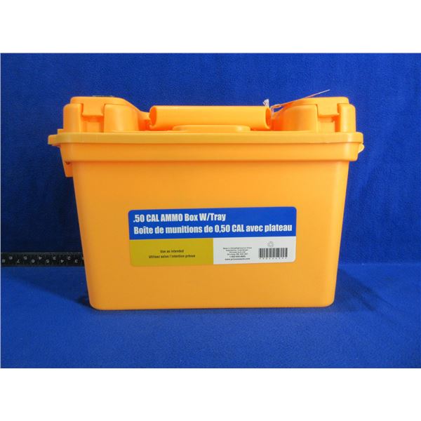 50 Cal. Plastic Ammo Box with Tray - 14" x 7' x 10" High