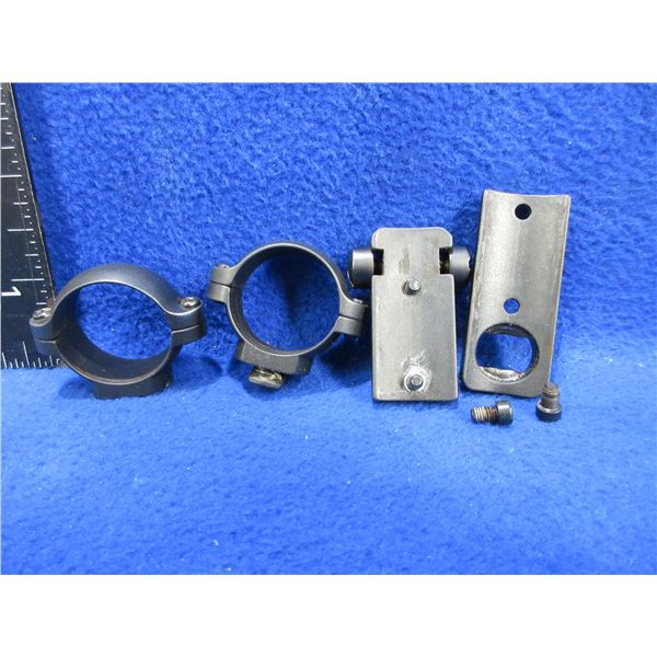 1" Twist On Steel Rings with Bases for Winchester Model 70