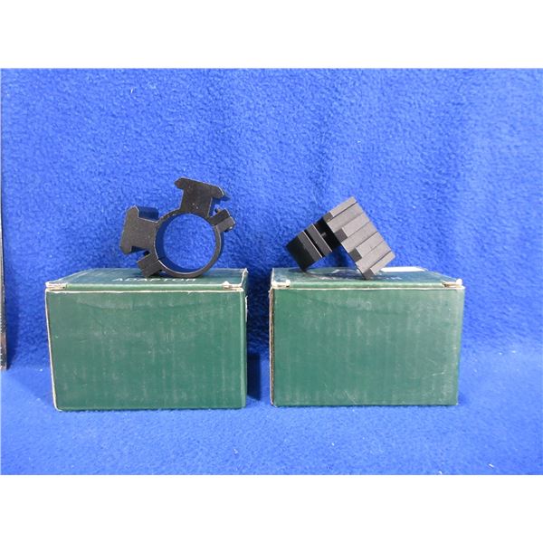 NEW - 2 NcStar 1" Scope Adaptors w/ Double Weaver Base