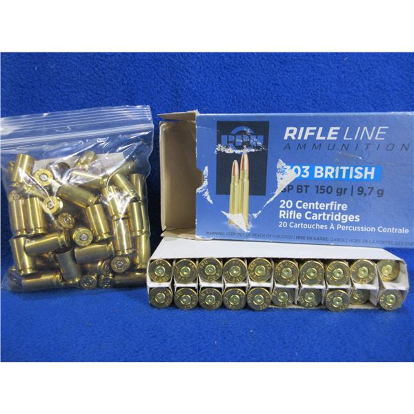 Brass Only - 40 S&W (75) and 303 British (20) Unprimed