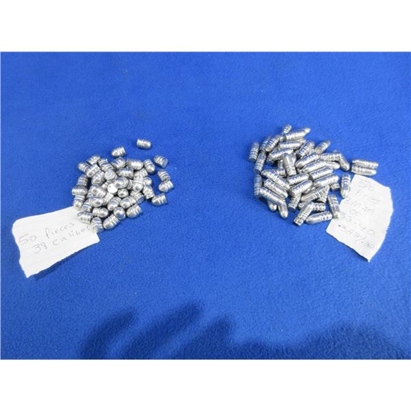 38 Cal. and 8MM (32-40) Bullets - Bag of 50 of Each
