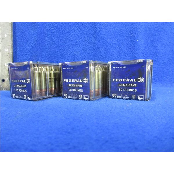 22 WMR 50gr JHP Federal Small Game Cartridges