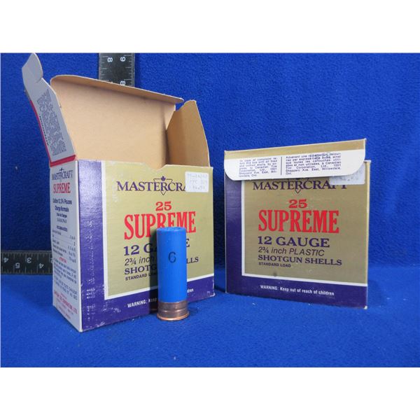 12 Ga. 2 3/4" 6 Shot Mastercraft Supreme Shotshells