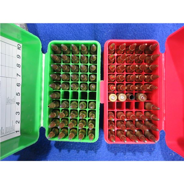 222 Rem. Reloads - Box of 46, Box of 41 + 4 Brass