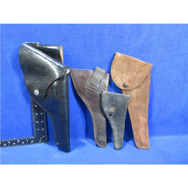 4 Leather Holsters - S&W K Frame RH and 3 Others