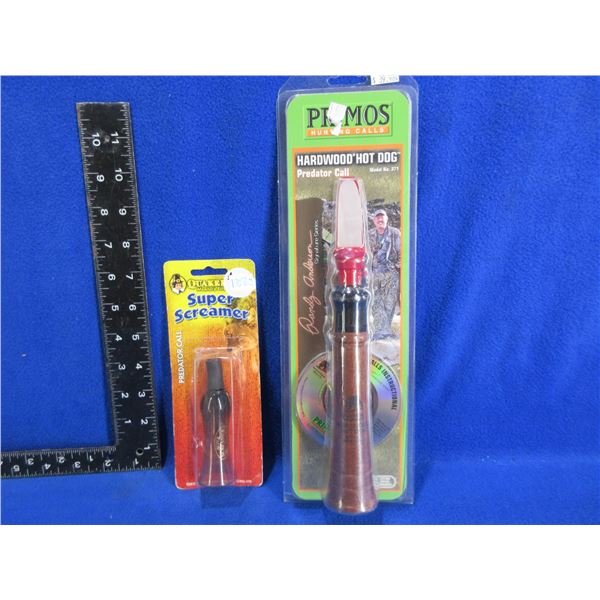 NEW - 2 Game Calls - Hardwood Hot Dog, Super Screamer