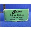 Image 2 : 6.5MM .264" 120gr HPBT Match Sierra Bullets - Box of 100
