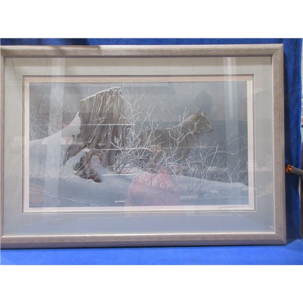 Robert Bateman Framed Print, 597/4500 - Winter Trackers