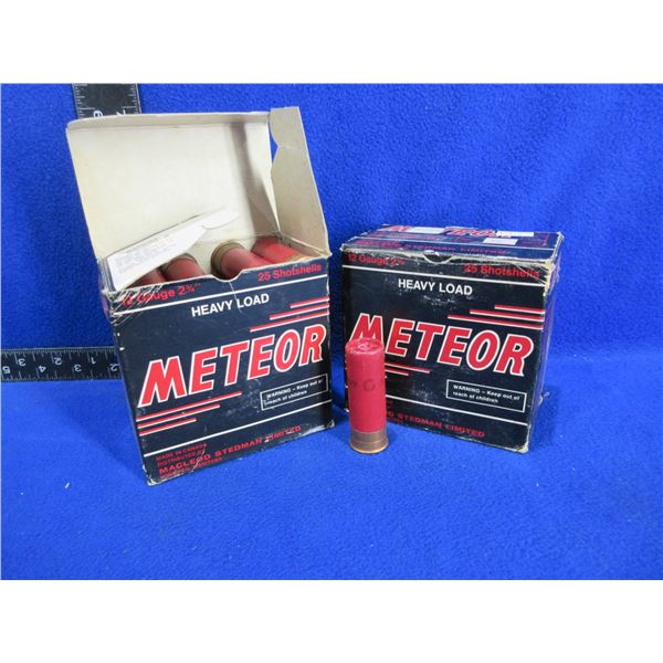 12 Ga. 2 3/4" 6 Shot Meteor Shotshells - 2 Boxes of 25