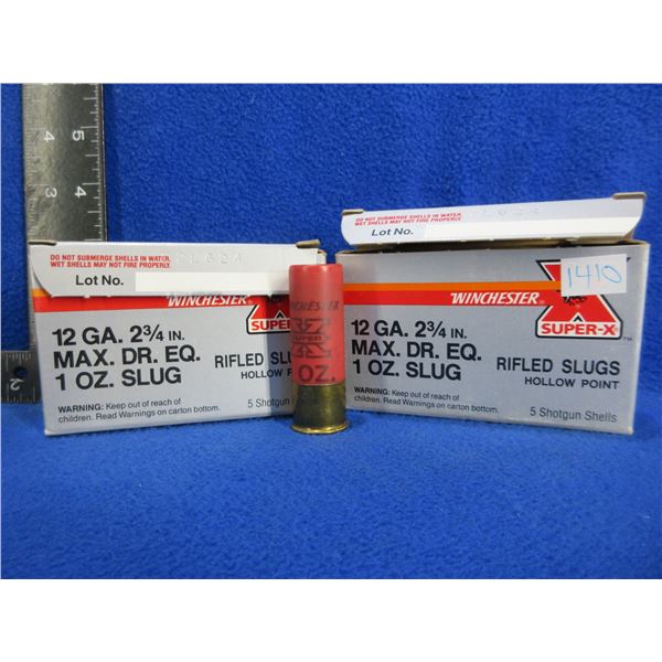 12 Ga. 2 3/4" HP 1 oz Rifled Slug Winchester Shotshells