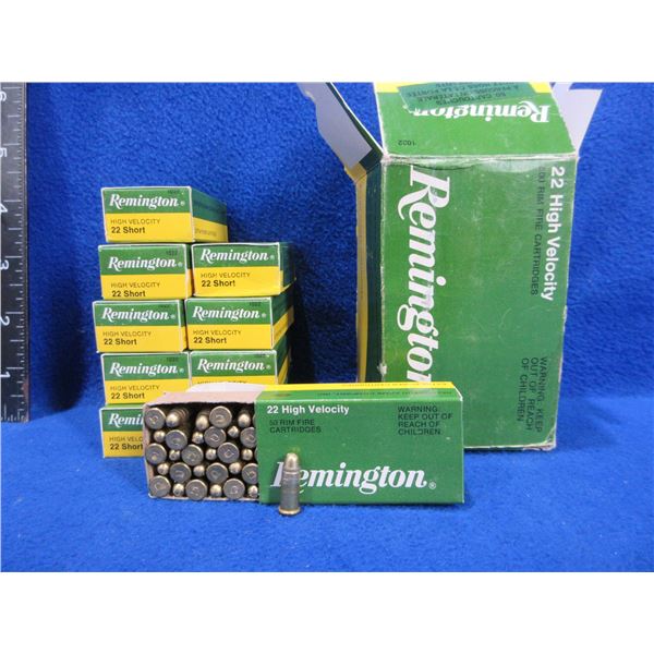 22 Short 29gr HV Remington Cartridges - Carton of 500