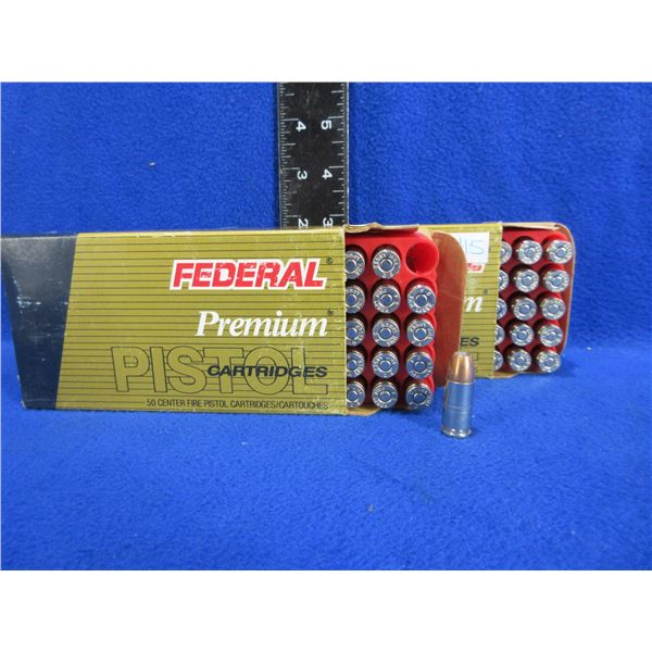 9MM Luger 147gr Hydra-Shok JHP Federal Cartridges