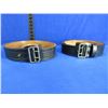 Image 1 : 2 Leather Military Belts - Size 38 and Size 42