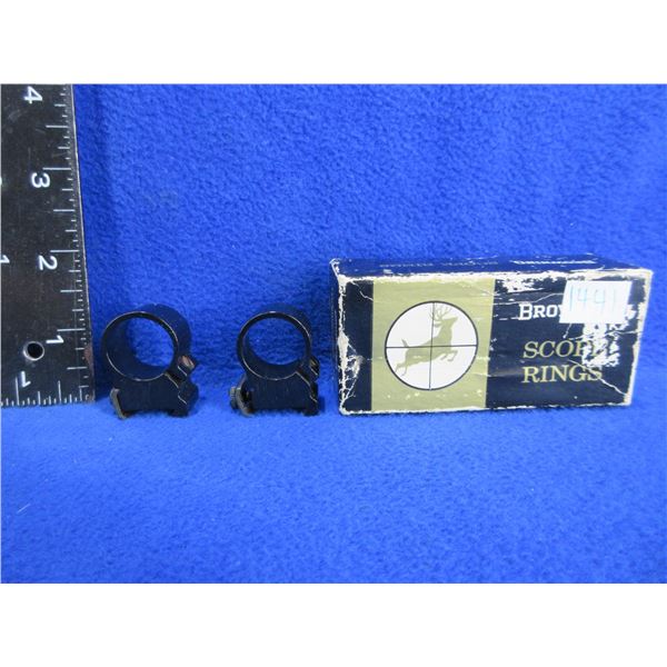 Browning 2 Piece 3/4" Ring Mount for .22 Grooved Receivers