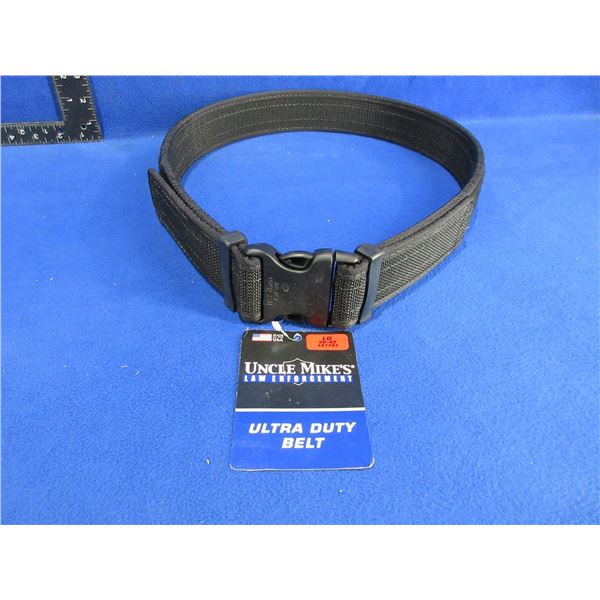 Uncle Mike's 38" to 42" Black No Hook & Loop Duty Belt