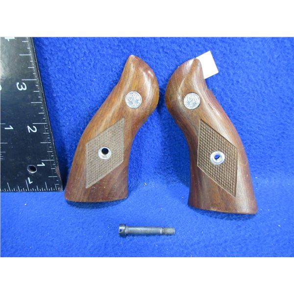 Ruger Security Six Wood Grips with Screw