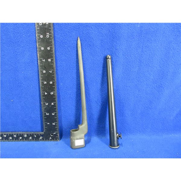 Lee Enfield No. 4 Mk I Spike Bayonet with Scabbard