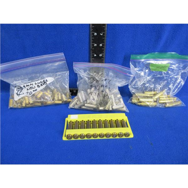 Mixed Brass Only Unprimed - 22-250 Rem., 9MM, 38 Spl,