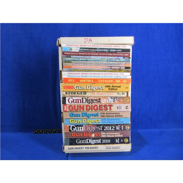 22 Assorted Books - Gun Digest, Wholesale Sports, Etc.