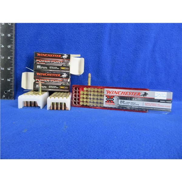 22 LR 37gr and 42gr CPHP Winchester Cartridges