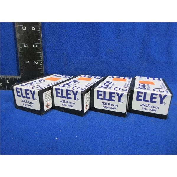 22 LR 42gr RN HV Semi Auto Eley Force Cartridges