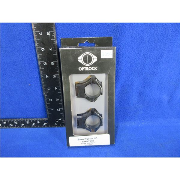 NEW - Optilock Sako RM 1" Low Rings - Sako 75/85