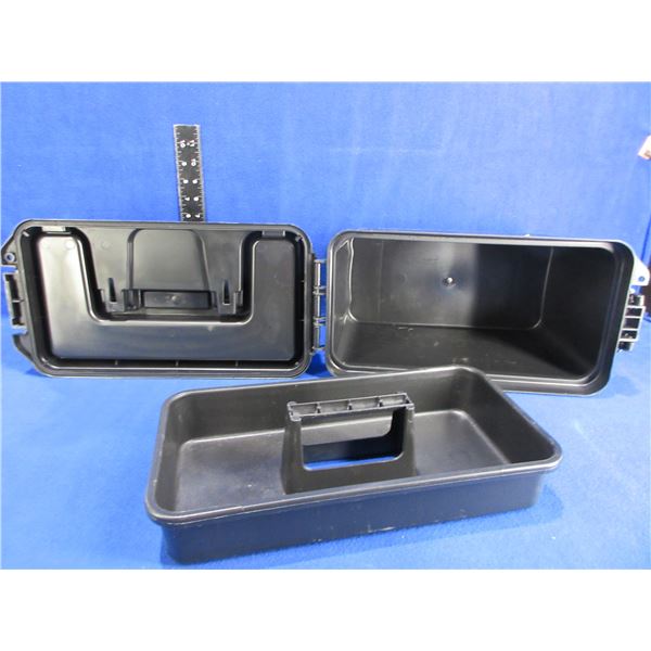 50 Cal. Plastic Ammo Box with Tray - 13" x 7" x 10" High
