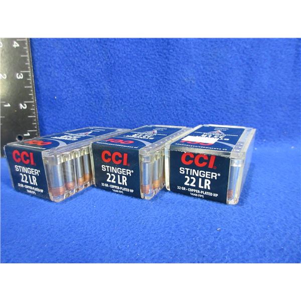 22 LR Stinger 32gr CPHP CCI Stinger Cartridges