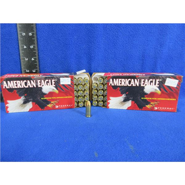 9MM Luger 115gr FMJ American Eagle Federal Cartridges