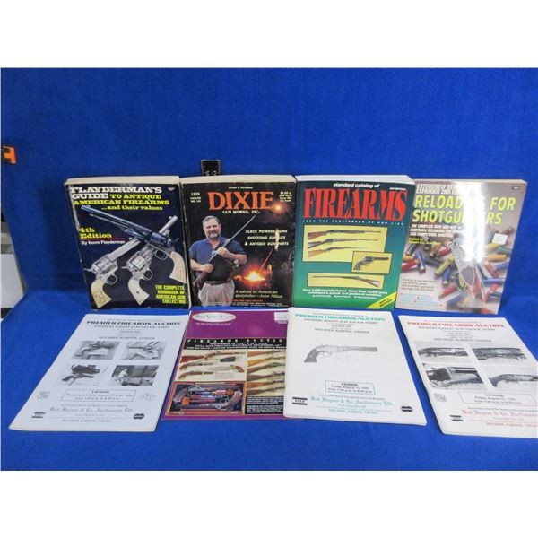 9 Firearms Books, Catalogs, Reloading, Auction Catalogs