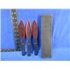 Image 2 : NEW - 3 Throwing Knife Set with Nylon Sheath