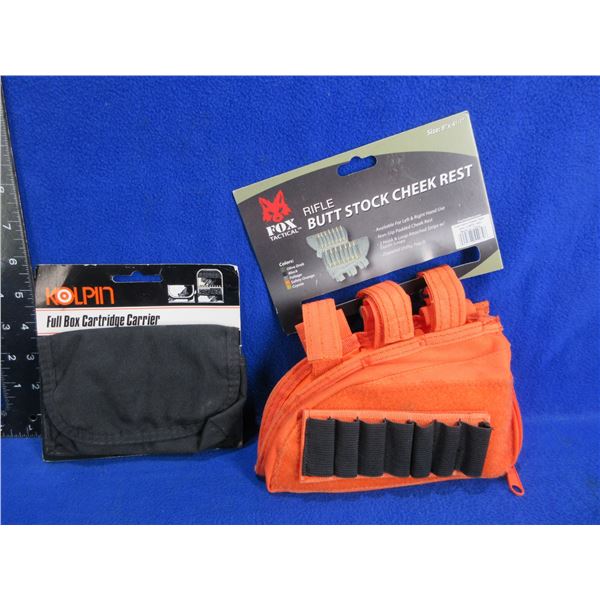 NEW- Fox Butt Stock Cheek Rest & Kolpin Cartridge Carrier