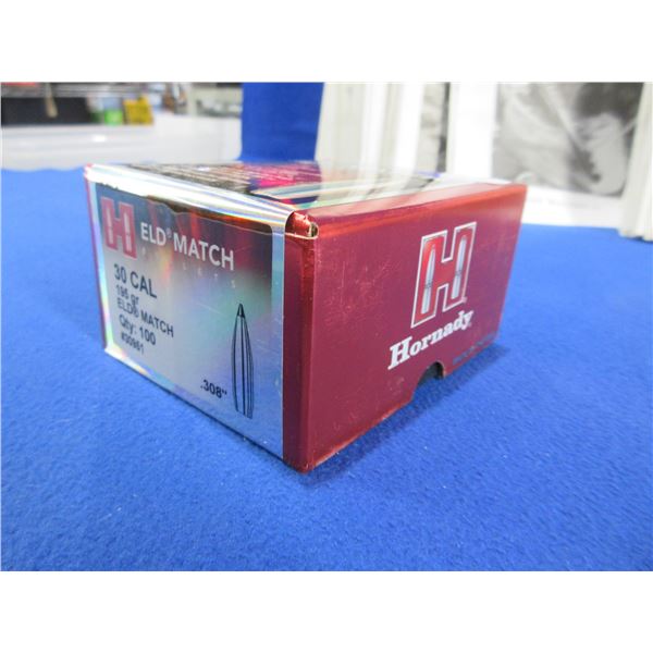 NEW - 30 Cal. .308" 195gr ELD Match Hornady Bullets