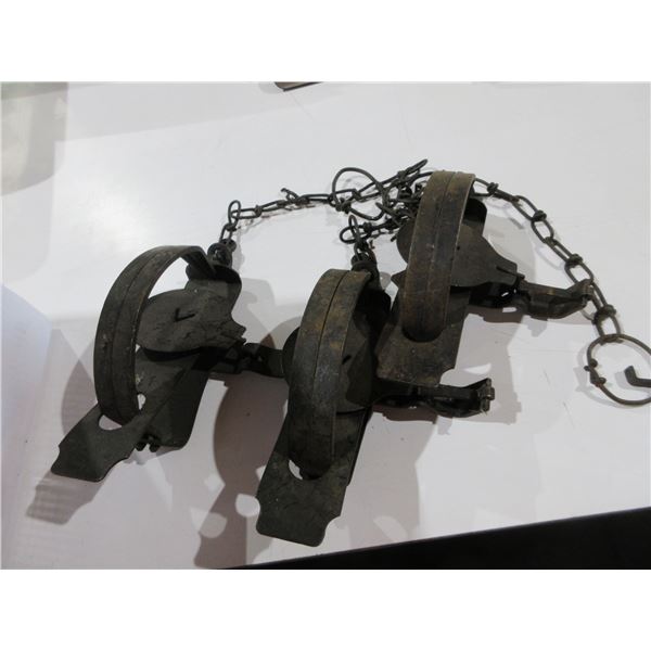 3 Vintage Oneida Victor #3 Animal Jump Traps