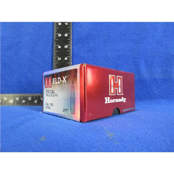 NEW - 270 Cal. .277" 145gr ELD-X Hornady Bullets - Box of 100
