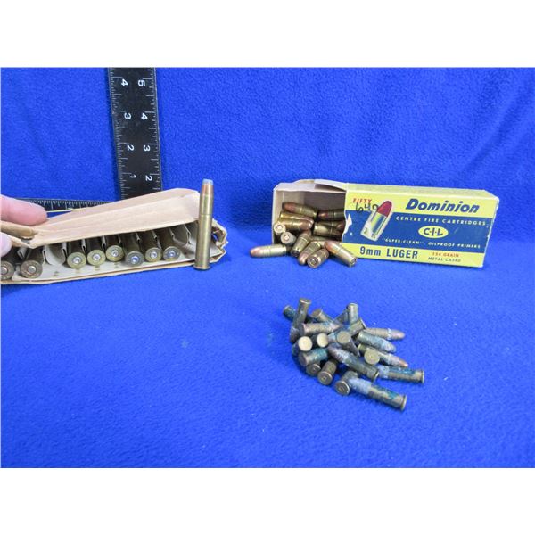 9MM Luger, 38-55 Win. and 22 LR Cartridges