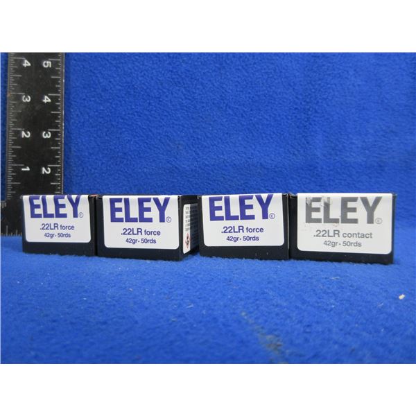 22 LR 42gr RN Eley Force  & Contact Cartridges