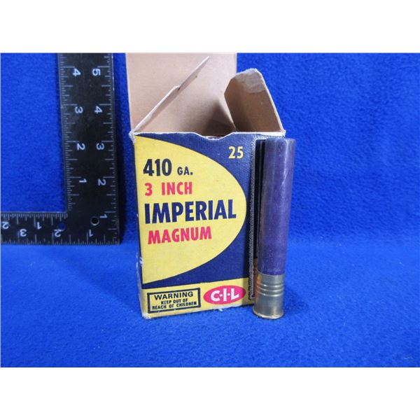 Collector Ammo - 410 Ga. 3" 6 Shot CIL Paper Shotshells